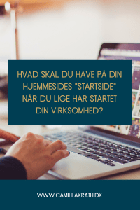 Hvad skal du have på din hjemmesides startside