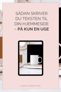 Read more about the article Sådan skriver du teksten til din hjemmeside – på KUN en uge