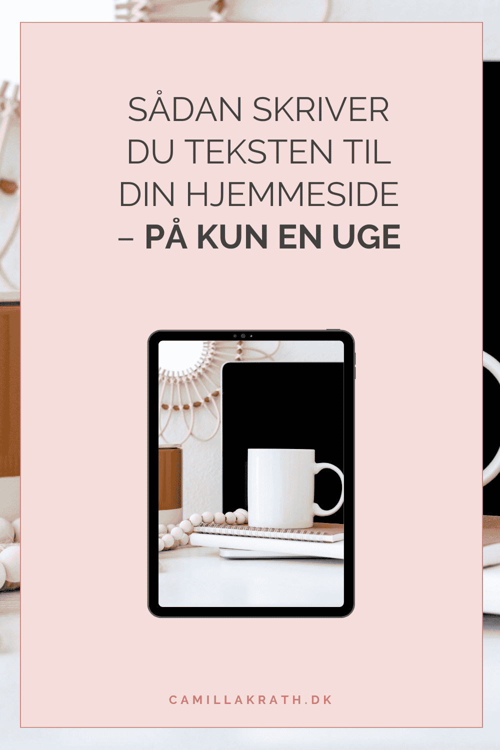 Read more about the article Sådan skriver du teksten til din hjemmeside – på KUN en uge